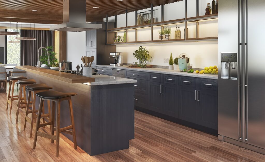 Todays Designer Kitchens SCG-modern-kitchen-view-3-1024x628 Step Shaker Charcoal Grey 