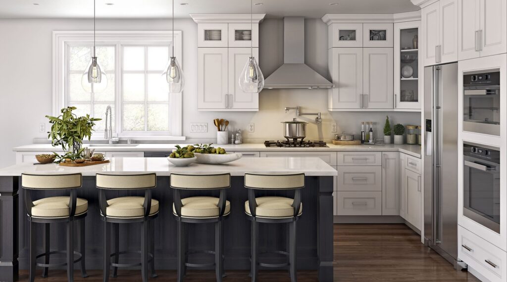 Todays Designer Kitchens SSWSCG-kitchen-set-view-1-1024x569 Step Shaker White 