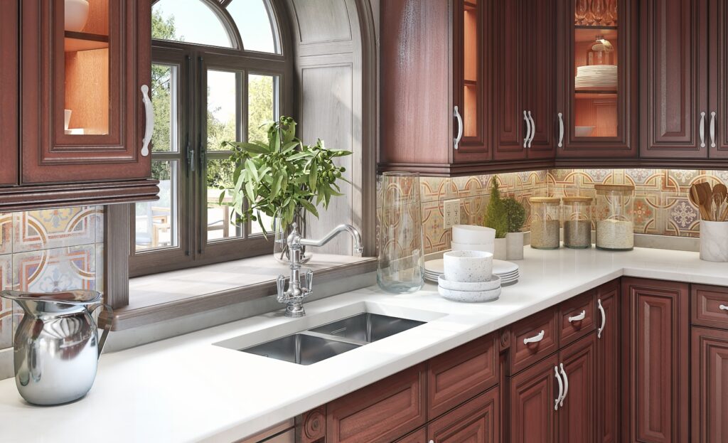 Todays Designer Kitchens Walnut-kitchen-3-1-1024x623 Corian, Quartz or Granite? Which is the Best for Your Kitchen? 