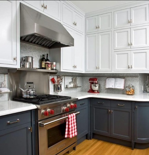 Todays Designer Kitchens 2-tone Do Dark Cabinets Work in Small Kitchens? 