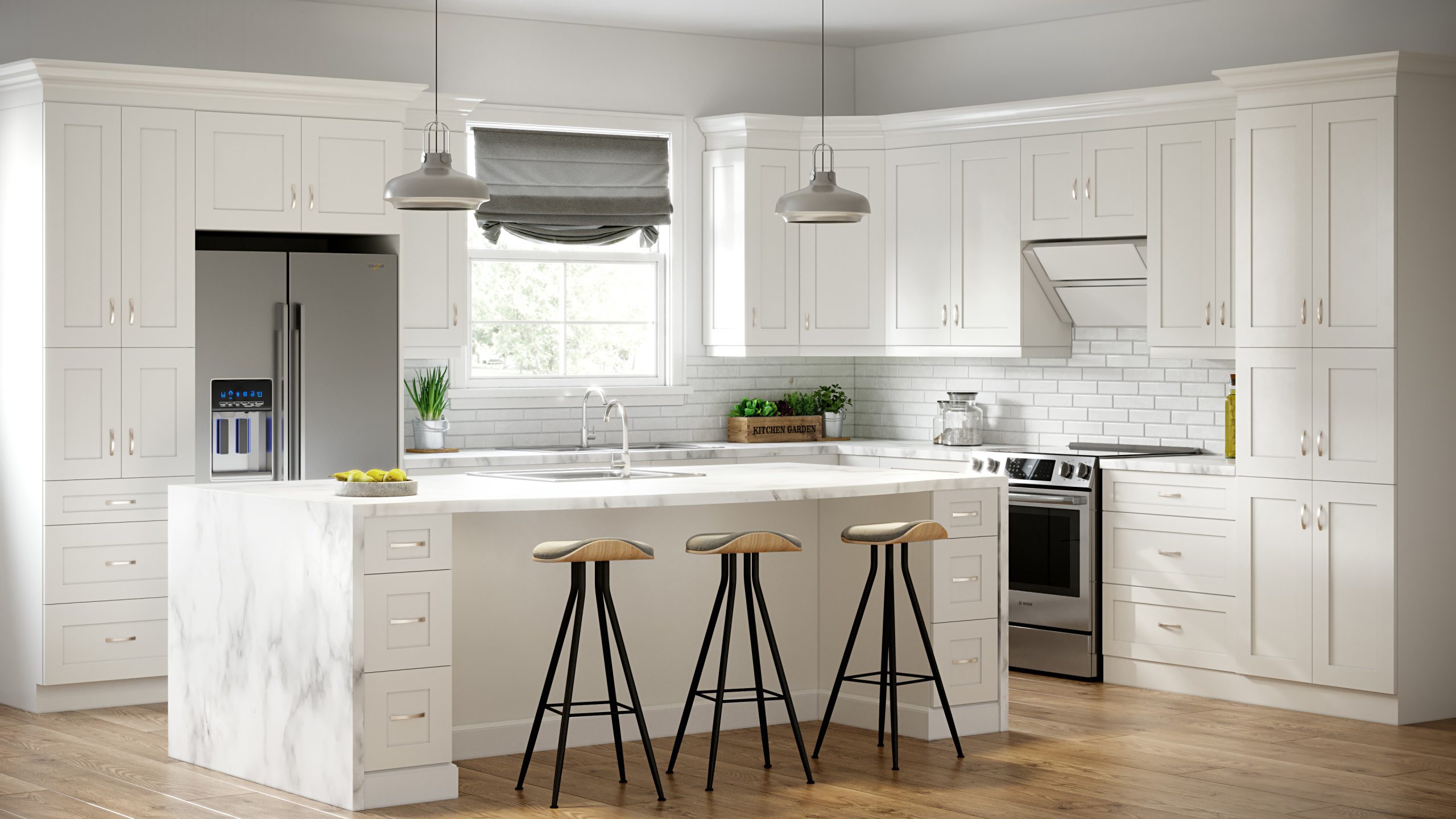 Todays Designer Kitchens White-Shaker-scaled Shaker Style Kitchen Cabinets: Timeless Meets Modern 