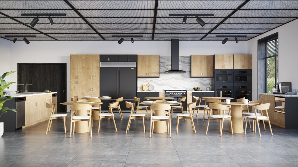 Todays Designer Kitchens BLACK-AND-OAK-1024x576 Euroline Ultra Cabinets