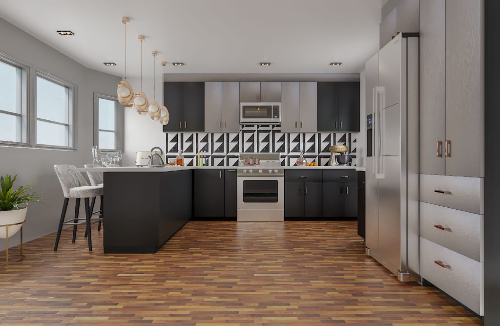 H2 Todays Designer Kitchens BLACK-SOFT-TOUCH-1024x667 Euroline Ultra Cabinets