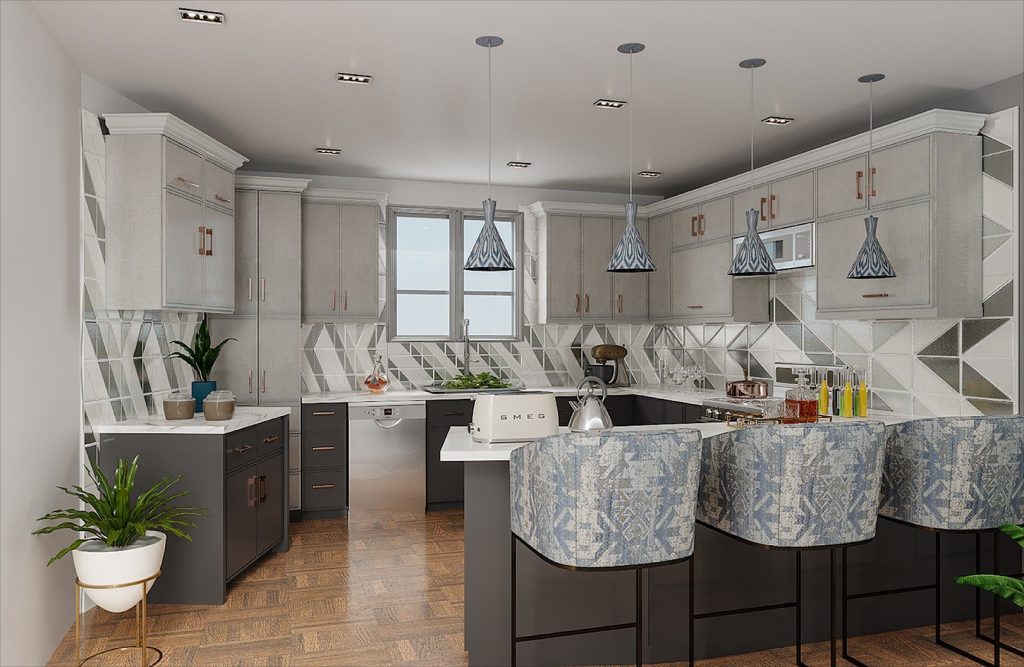 Todays Designer Kitchens CHARCOAL-GREY-LIGHT-GREY-1024x667 Euroline Basix Cabinets