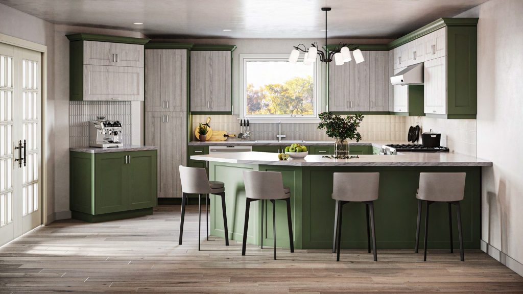 Todays Designer Kitchens HIGHLAND-GREEN-WHITER-FUN-1024x576 Euroline Basix Cabinets