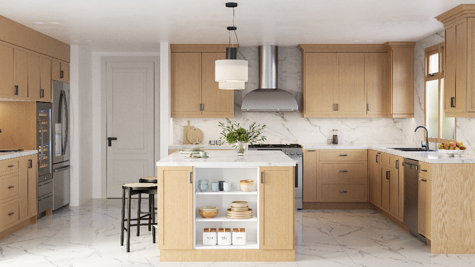 Todays Designer Kitchens Natural-Oak-Narrow-Shaker The Invisible Upgrade: How Smart Kitchen Renovations Improve Daily Life 